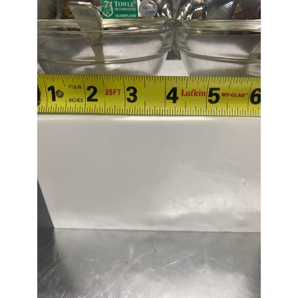 Towle Silverplate Pear and Apple Serving Jam Dish Bowl Set - Picture 3 of 4